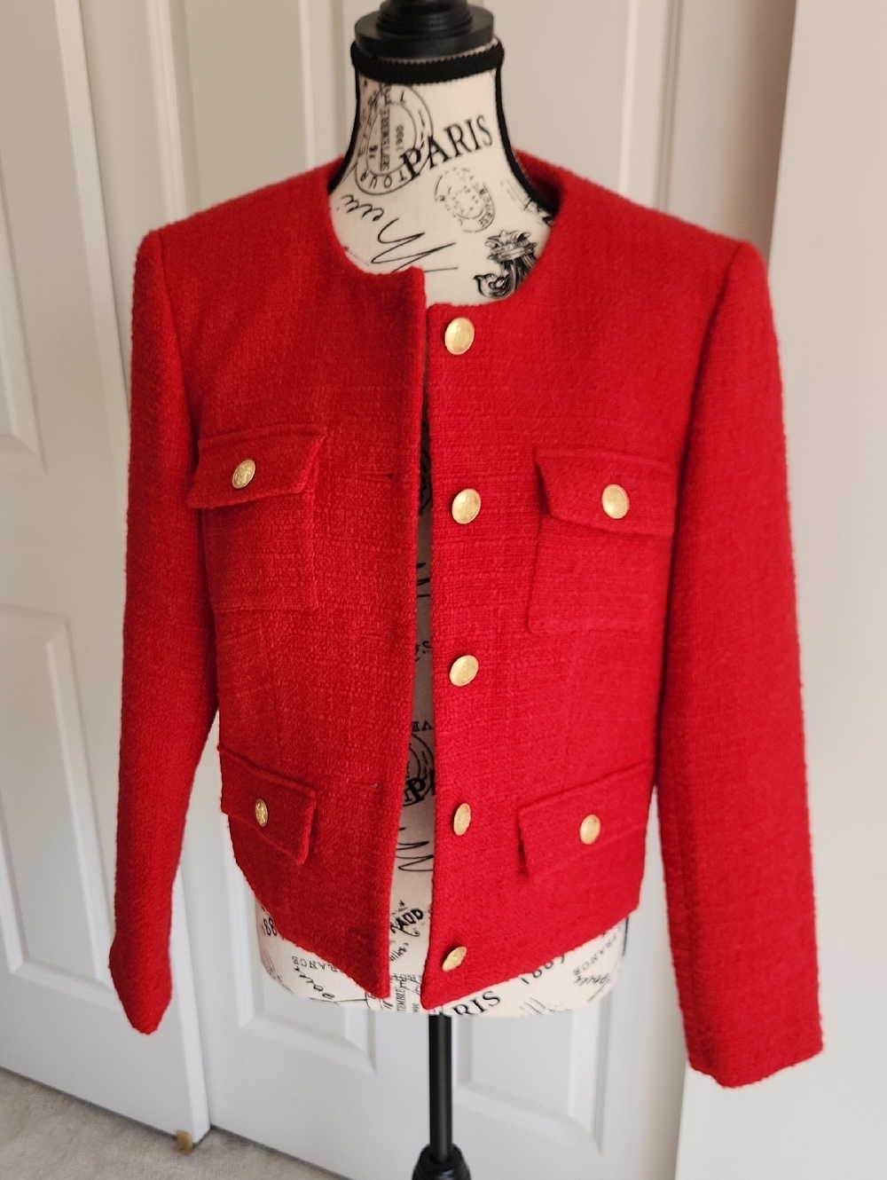 NWT J Crew Retail Red Lady Jacket SZ 8 $228